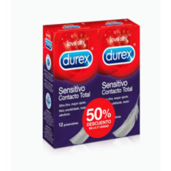 Preservativos Durex Sensitive Contacto Total Duplo 24 U