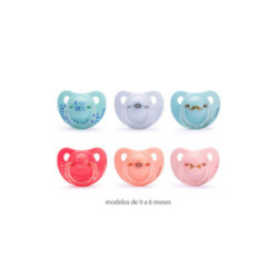 Suavinex Chupete Anatómico Silicona 0-6M Decorado