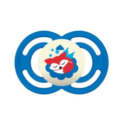 Mam Chupete Perfect Silicona 16M+Noche Azul 2 Uds.