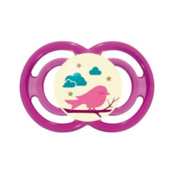 Mam Chupete Perfect Silicona 16M+Noche Rosa 2 Uds.