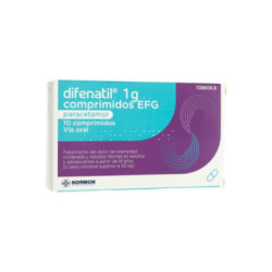 Difenatil efg 1 g 10 comprimidos
