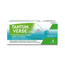 Tantum verde 3 mg 20 pastillas para chupar sabor eucalipto